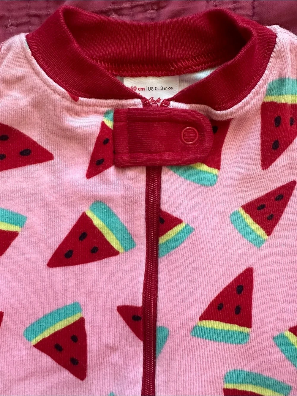 Hanna Andersson Watermelon Print Baby Summer Sleeper